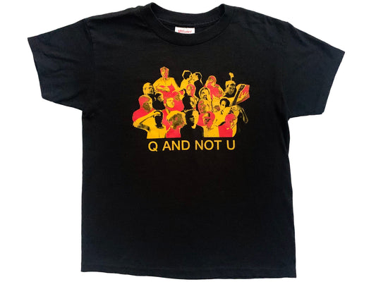 Vintage Q and Not U Black T-Shirt