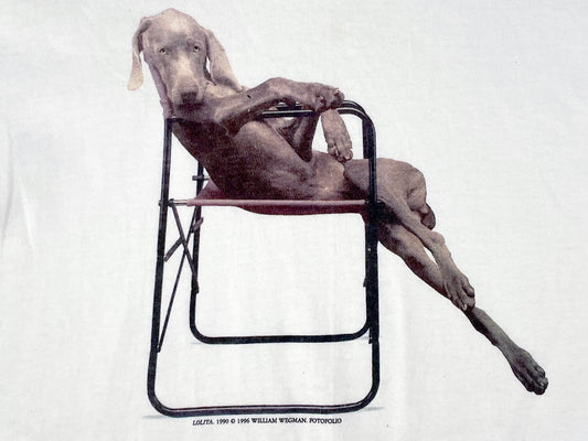 William Wegman 'Lolita' White T-Shirt