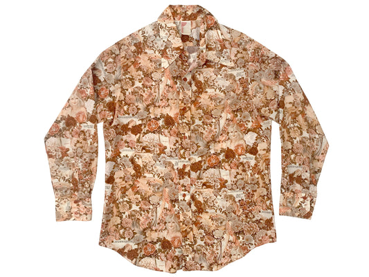 Vintage Playboy Alberto Vargas Pin Up Button Down Shirt