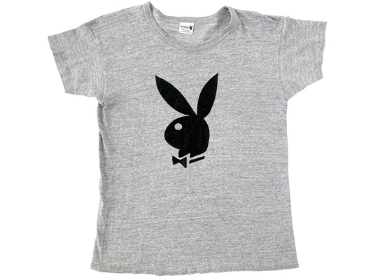 Vintage Playboy Bunny Head Grey T-Shirt