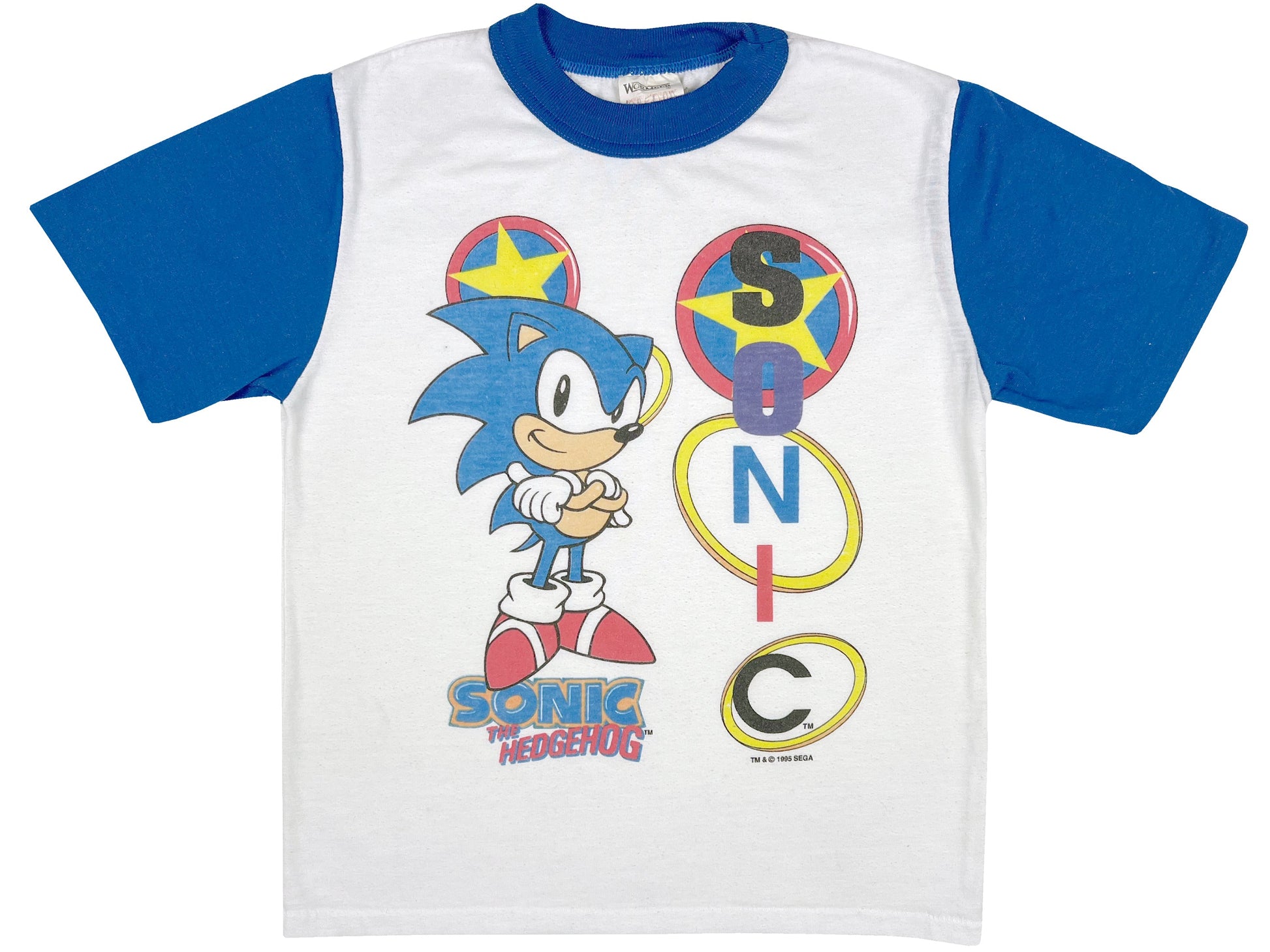 Vintage Sonic the Hedgehog T-Shirt 90s Sega genesis Video Game VG