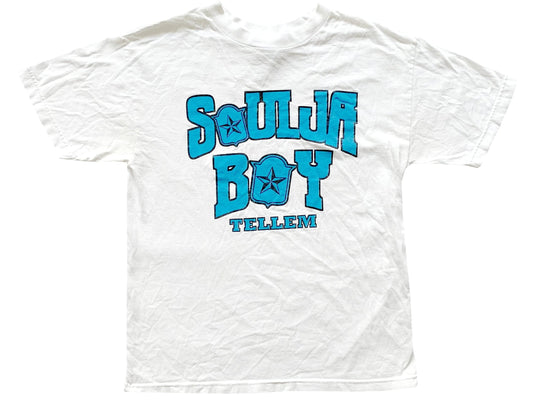 Vintage Soulja Boy Tell Em Crank Dat Whte T-Shirt 90s y2k Rap tee hip hop