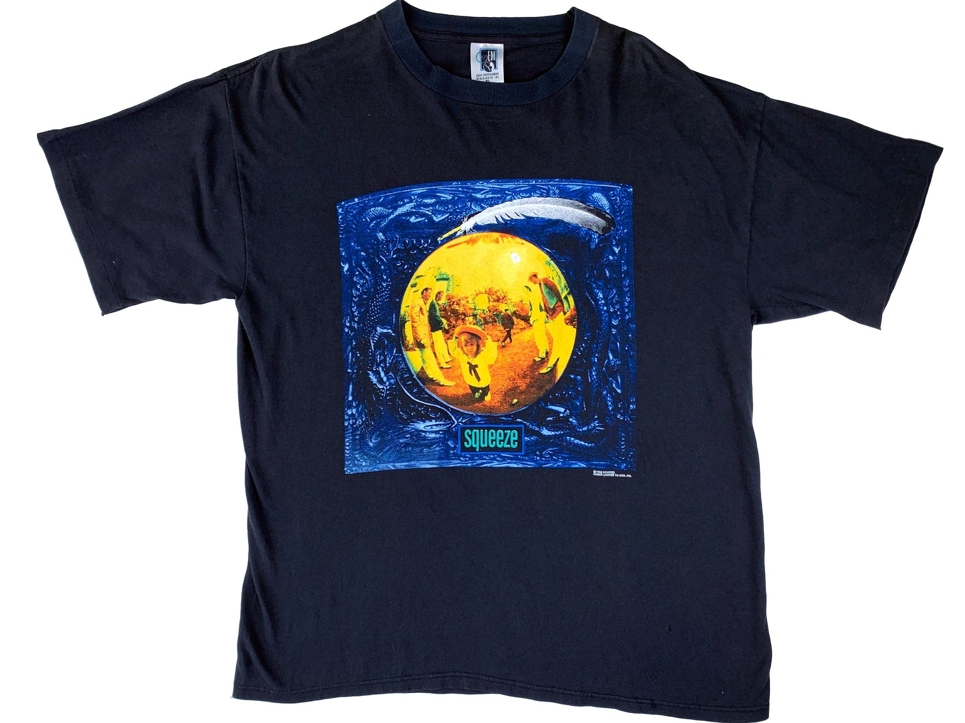 Vintage Squeeze 1994 Tour black T-Shirt Rock n Roll band 90s
