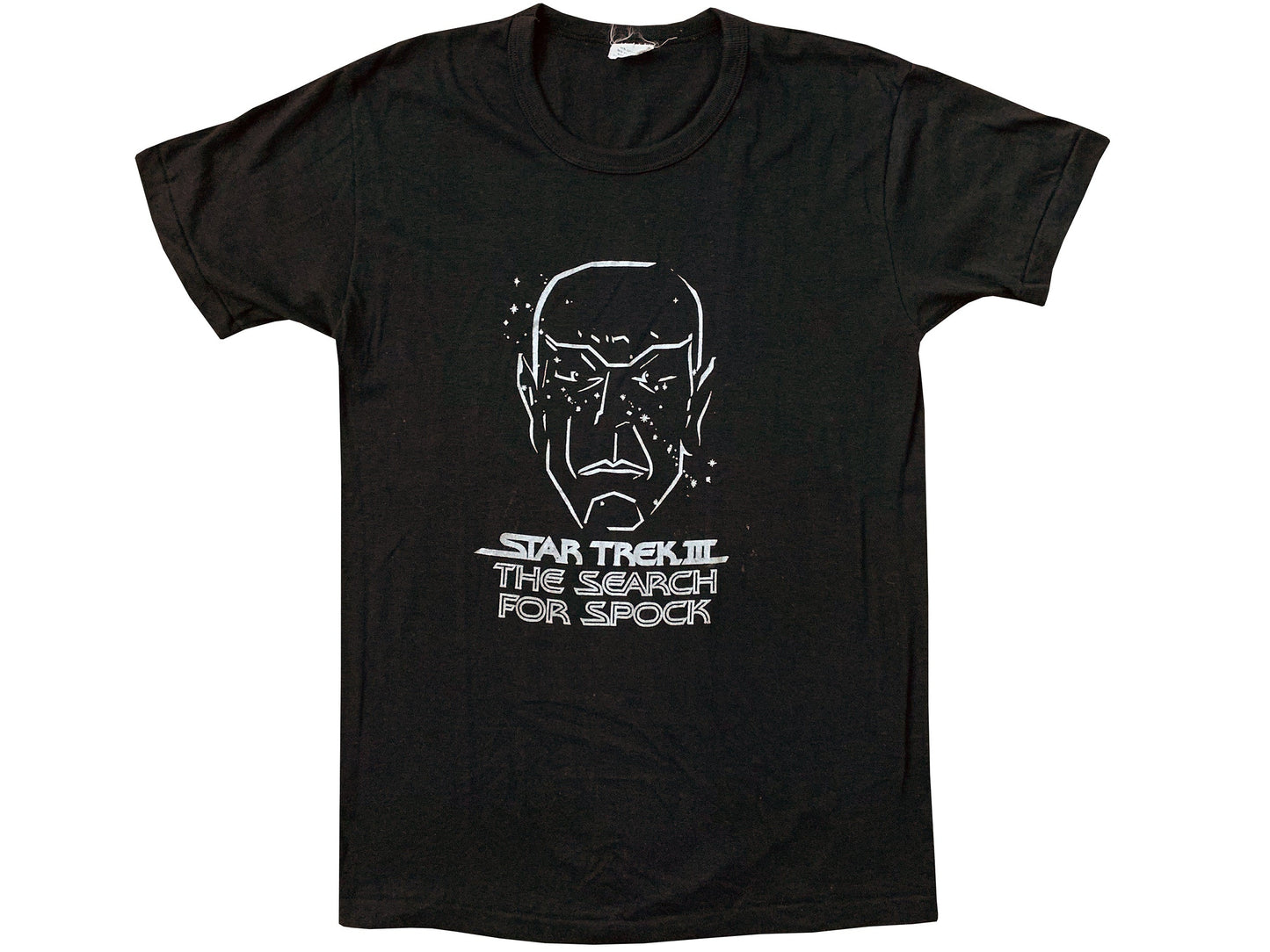 Vintage Star Trek III 'The Search for Spock' Movie Black T-Shirt Sci-Fi Science Fiction