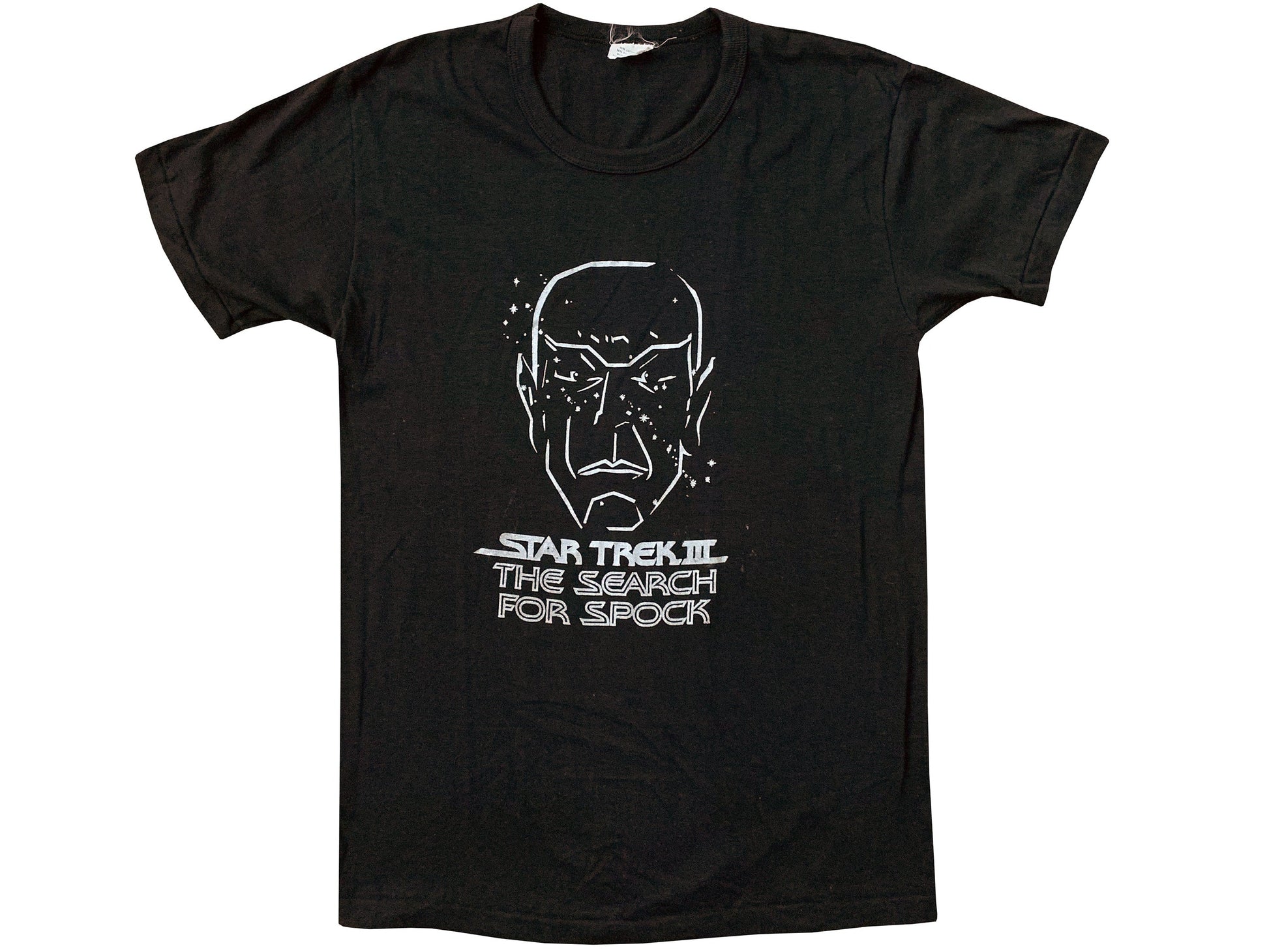 Vintage Star Trek III 'The Search for Spock' Movie Black T-Shirt Sci-Fi Science Fiction
