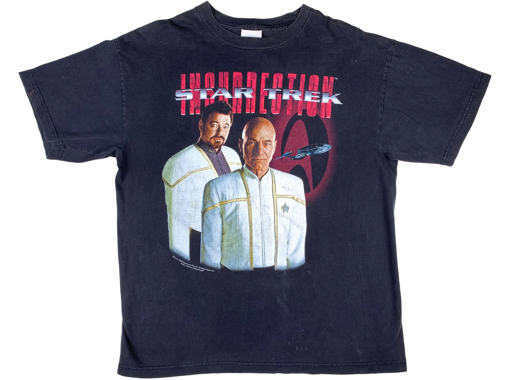 Vintage Star Trek 'Insurrection' Movie Black T-Shirt 