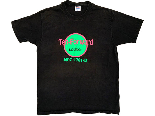 Vintage Star Trek Ten-Forward Lounge  Hard Rock Black T-Shirt
