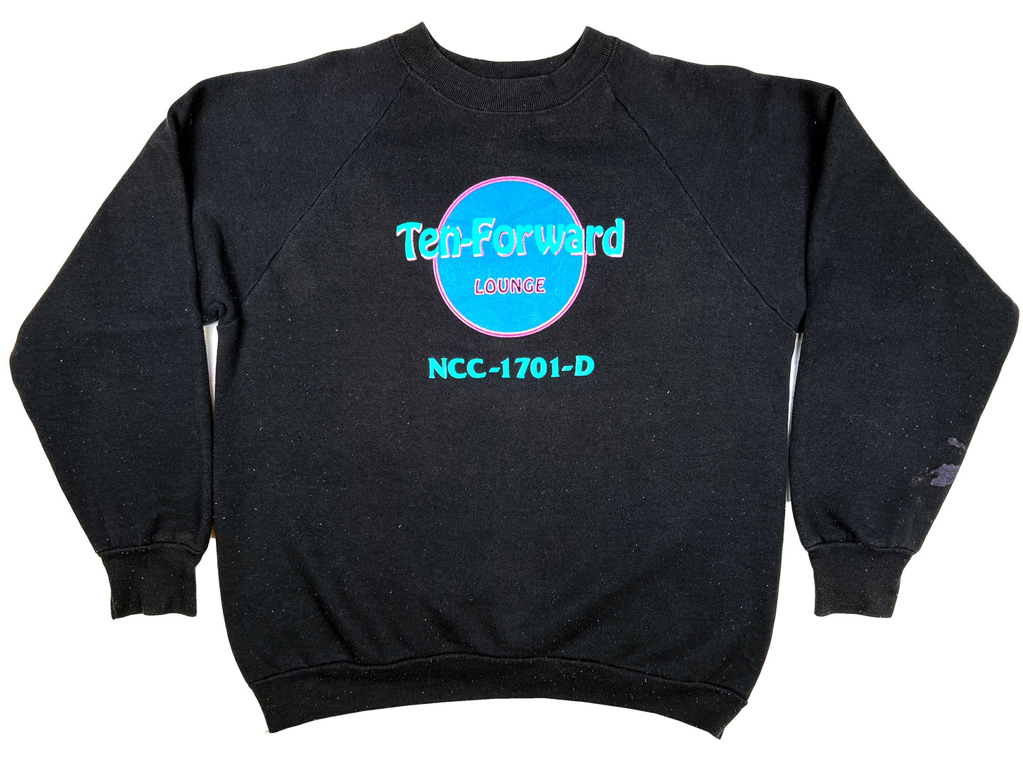 Vintage Star Trek Ten Forward Hard Rock Sweatshirt parody Humor 90s TV Show Sci-Fi Science Fiction 