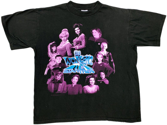 Vintage Star Trek The Women Black T-Shirt