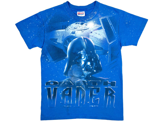Vintage Star Wars Darth Vader Blue T-Shirt 90s Sci-Fi Movie 