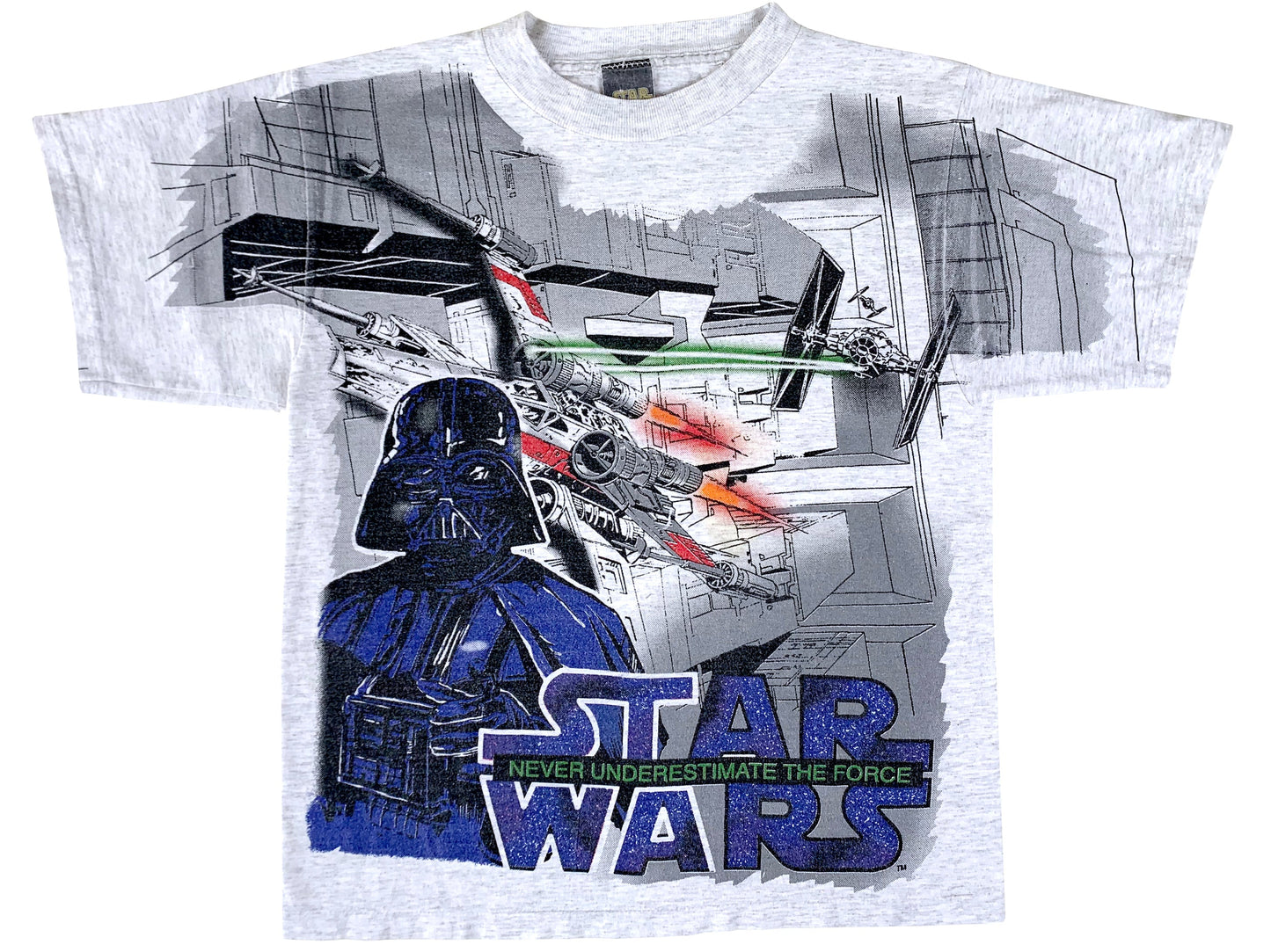 Vintage Star Wars Darth Vader Never Underestimate The Force T-Shirt 90s