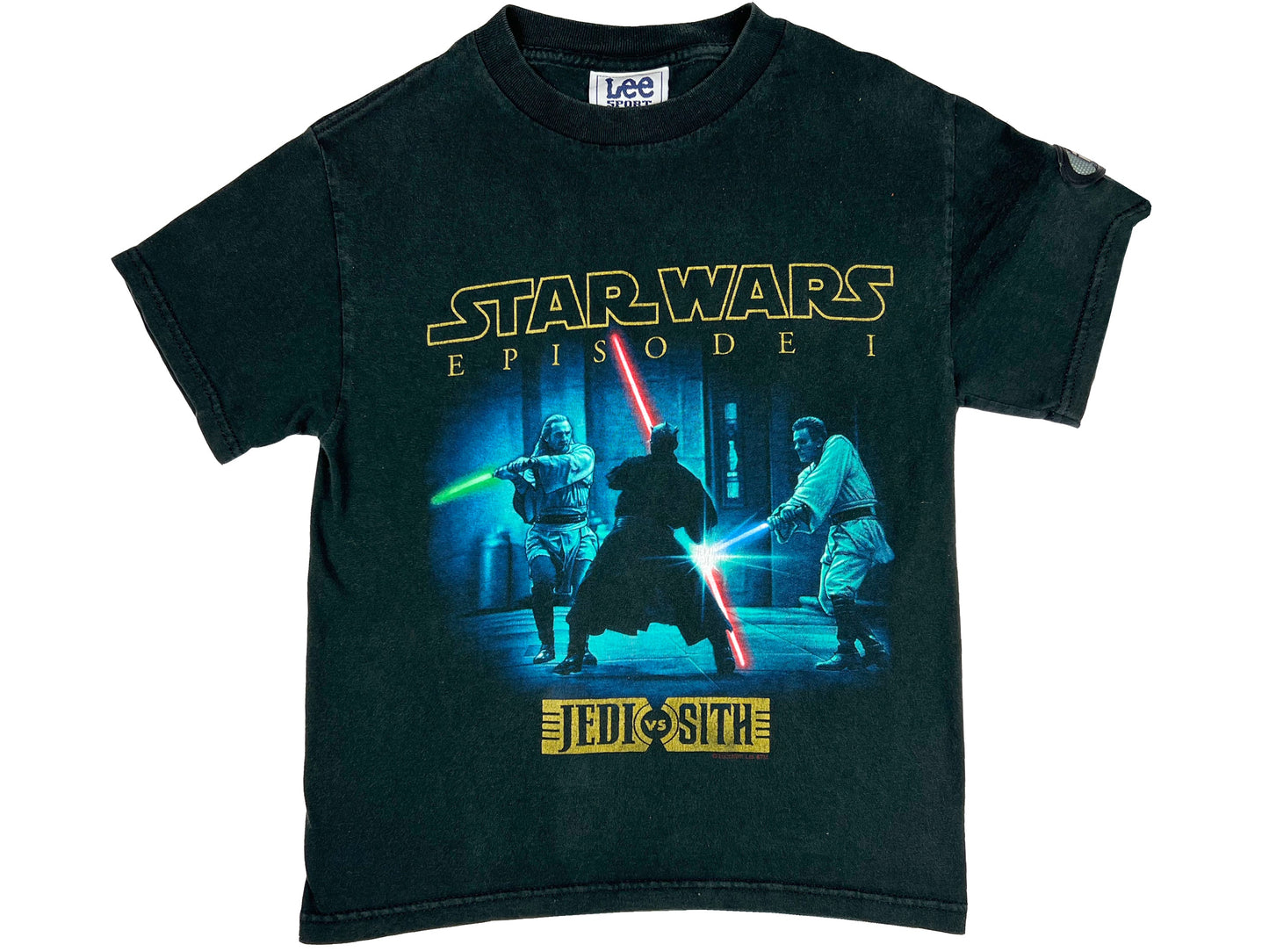 Vinatge Star Wars Episode I Jedi vs Sith Black T-Shirt 90s y2k Movie