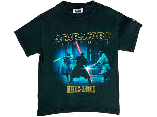 Vinatge Star Wars Episode I Jedi vs Sith Black T-Shirt 90s y2k Movie
