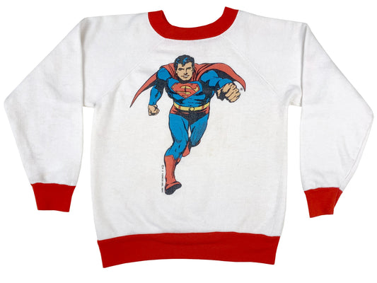 Vintage Superman 1977 Kids Sweatshirt 70s DC Comics Comic Book