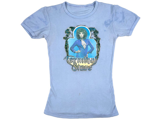 Vintage Terminal Stare Chiller Theater Blue T-Shirt 70s 80s 
