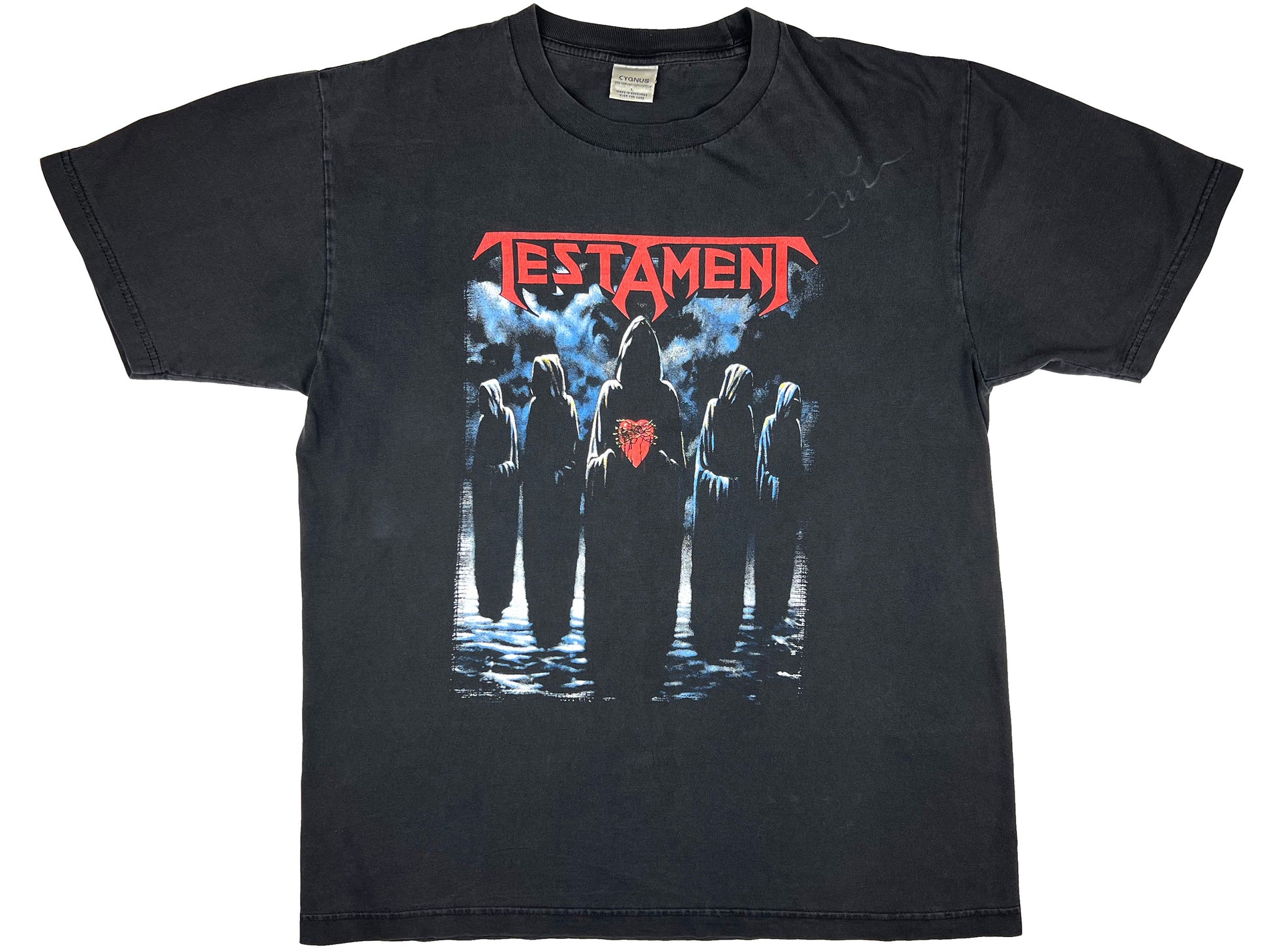 Vintage Testament Black T-Shirt Heavy Death Metal 80s 90s 