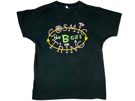 Vintage The B-52's 'Cosmic Thing' Black T-Shirt 