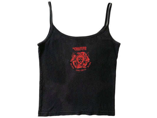 Vintage The Cramps She Devil Black Tank Top 90s y2k Punk Rock