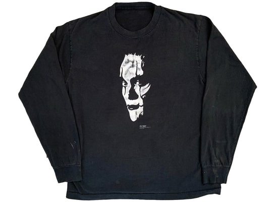 Vintage The Crow Movie L/S Black Shirt Goth Horror Brandon lee