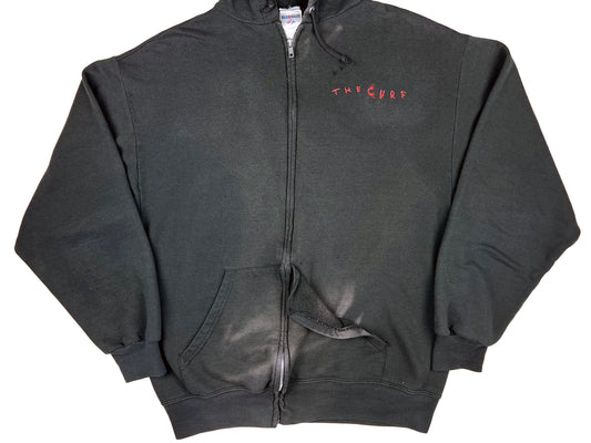 Vintage The Cure Black Zip Up Black Hoodie 90s y2k Robert Smith Emo Goth indie Rock band