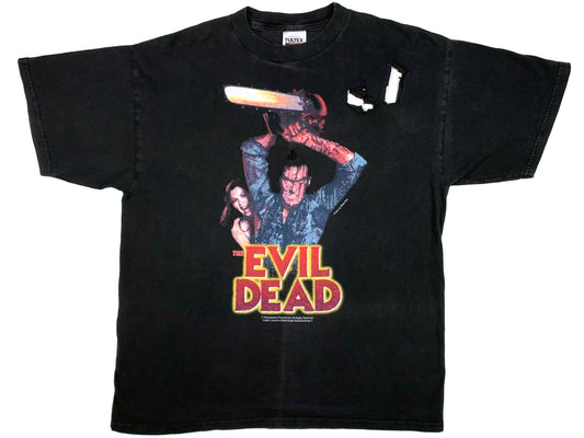The Evil Dead Thrashed Black T-Shirt Horror Movie 90s y2k