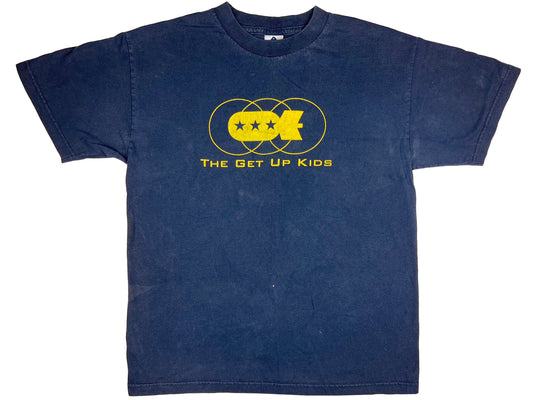 Vintage The Get Up Kids 'Bomb / Doghouse Records' Blue T-Shirt Emo Indie Rock 90s y2k