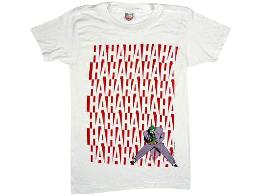 Vintage The Joker Ha Ha Ha White T-Shirt 80s 90s Dc Comics Comic Book Batman