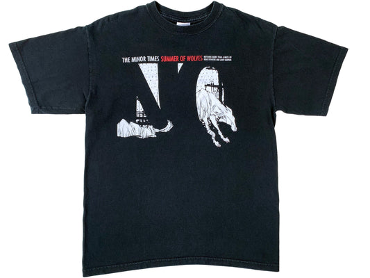 Vintage The Minor Times 'Summer OF Wolves' Black T-Shirt hardcore Screamo Emo