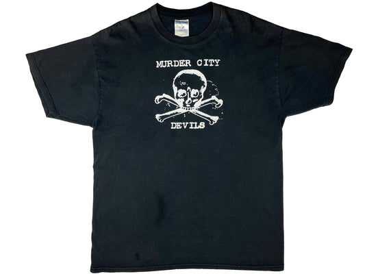 Vintage The Murder City Devils 'Skull & Crossbones' Black T-Shirt Hardcore Punk Rock & Roll 90s y2k
