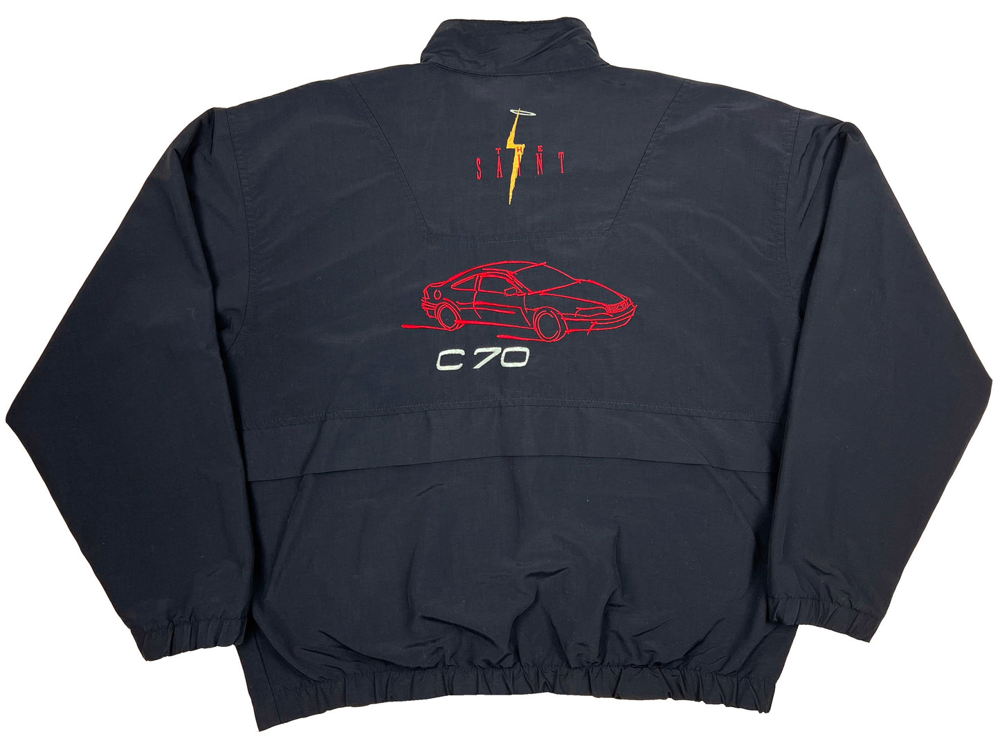 Vintage The Saint x Volvo C 70 Zip Up Windbreaker Movie Cast Crew 90s Val Kilmer Car Auto