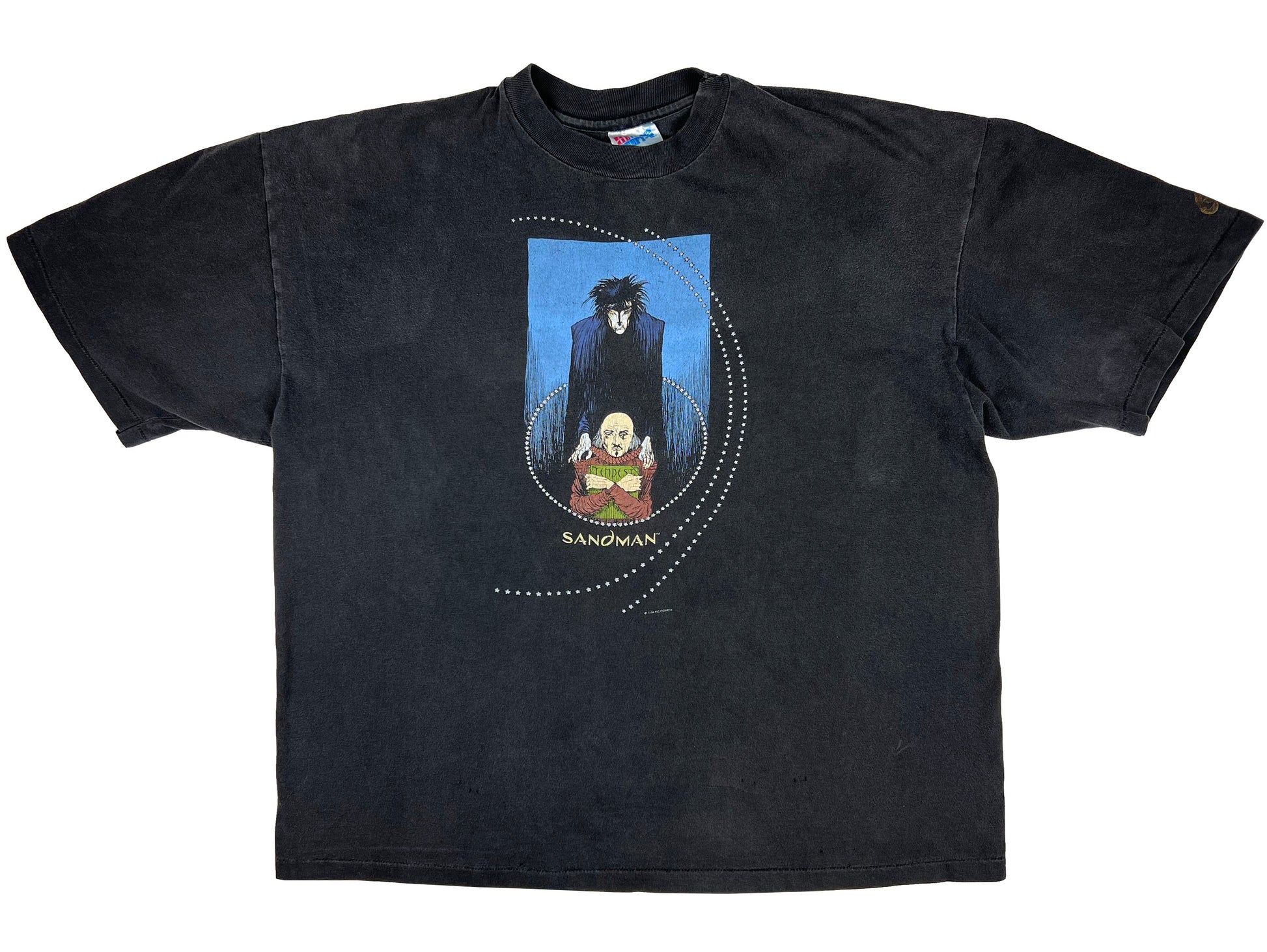 Vintage The Sandman Comic Book Black T-Shirt 90s Comics Graphitti 