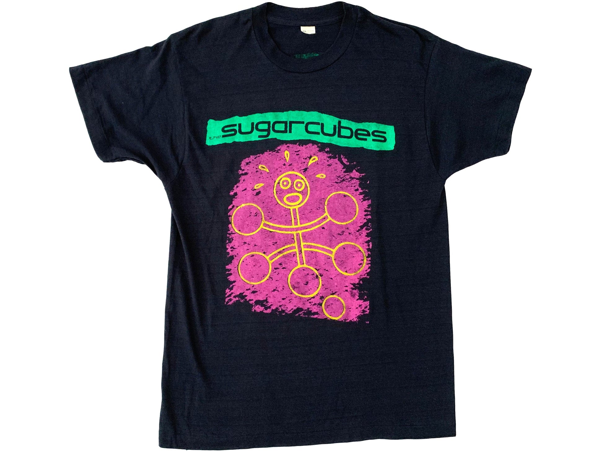 Vintage The Sugarcubes Black T-Shirt Bjork band Indie Rock Pop 80s 90s