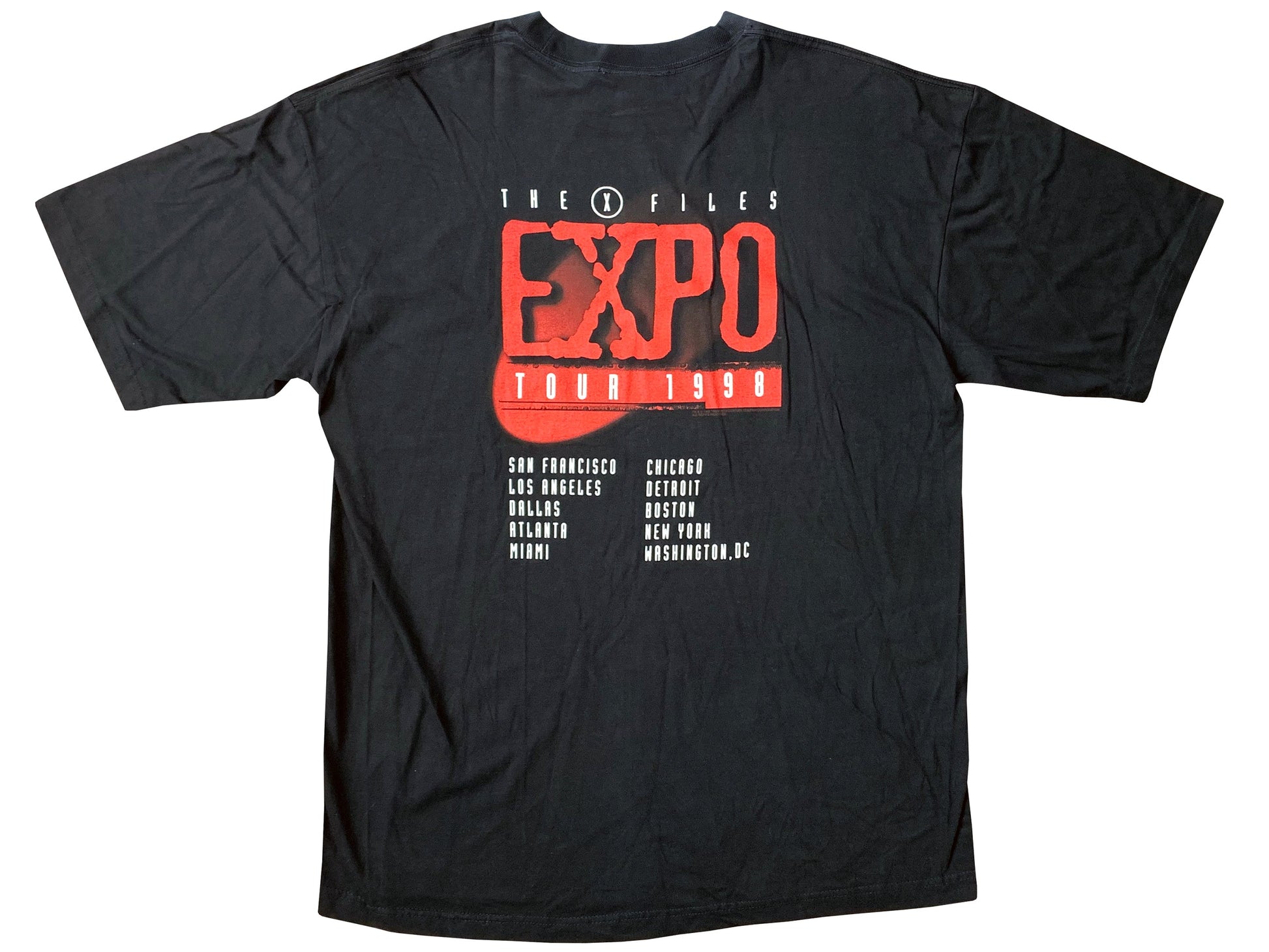 Vintage The X-Files Expo 1998 Black T-Shirt