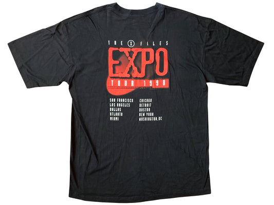 Vintage The X-Files Expo 1998 Black T-Shirt