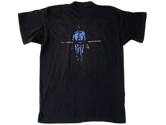 The X-Files 'I Want to Believe' Black T-Shirt TV Show Horror 90s Sci-Fi Science Fiction