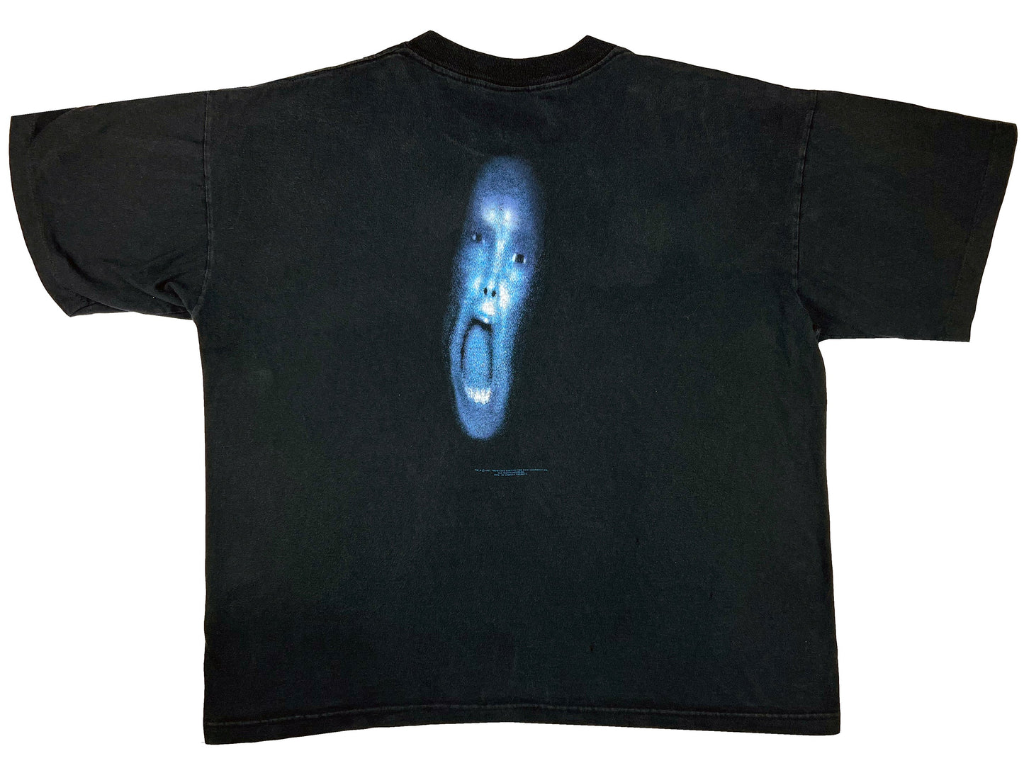 Vintage The X-Files 'Screaming Face' Black T-Shirt TV Show 90s Horror Sci-Fi Science Fiction