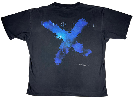 Vintage The X-files 'Trust No One' Black T-Shirt 90s TV Show Horror Sci-Fi Science Fiction
