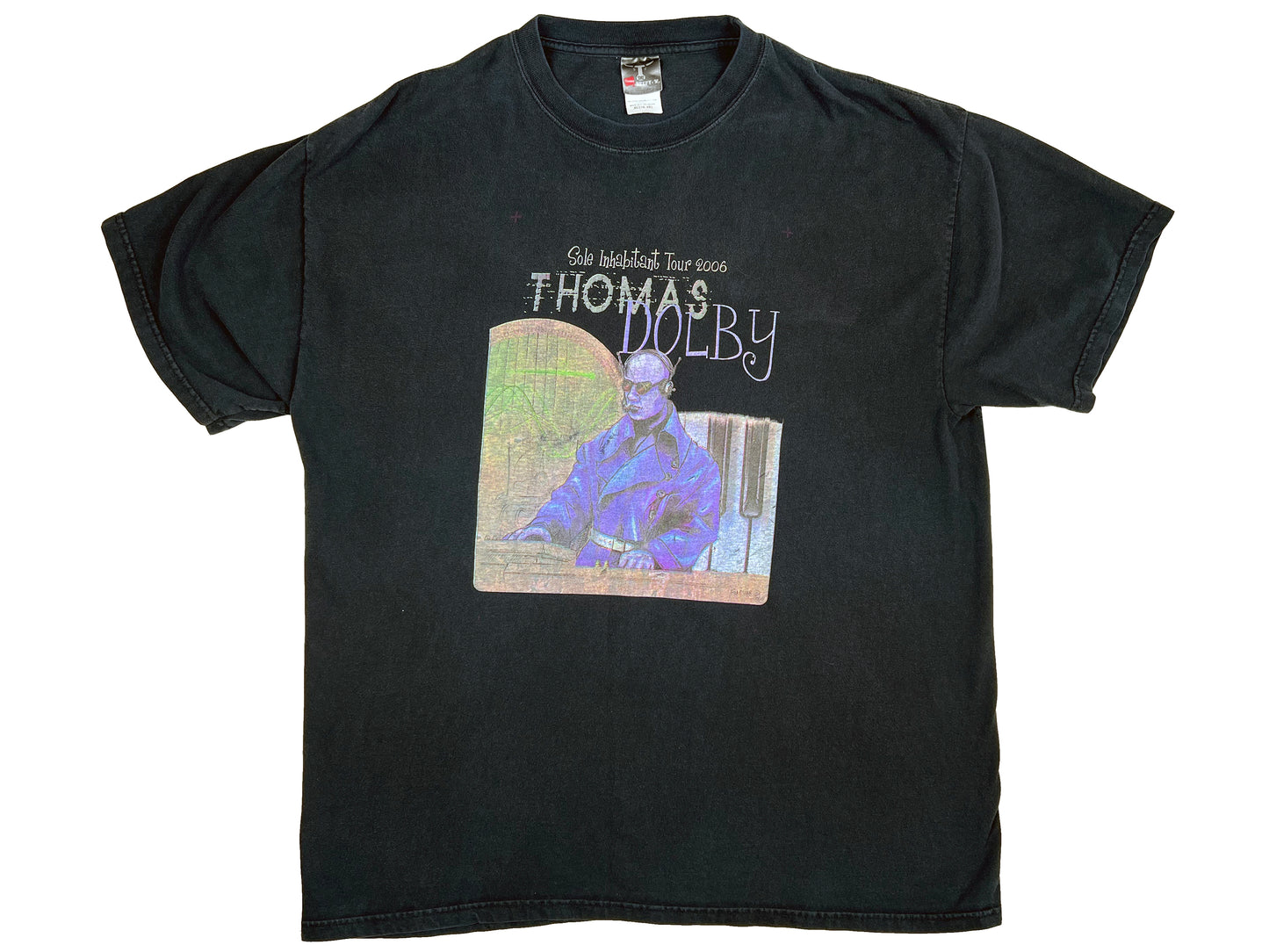 Vintage Thomas Dolby 'Sole Inhabitant' Tour 2006 T-Shirt y2k Electronic Music Band