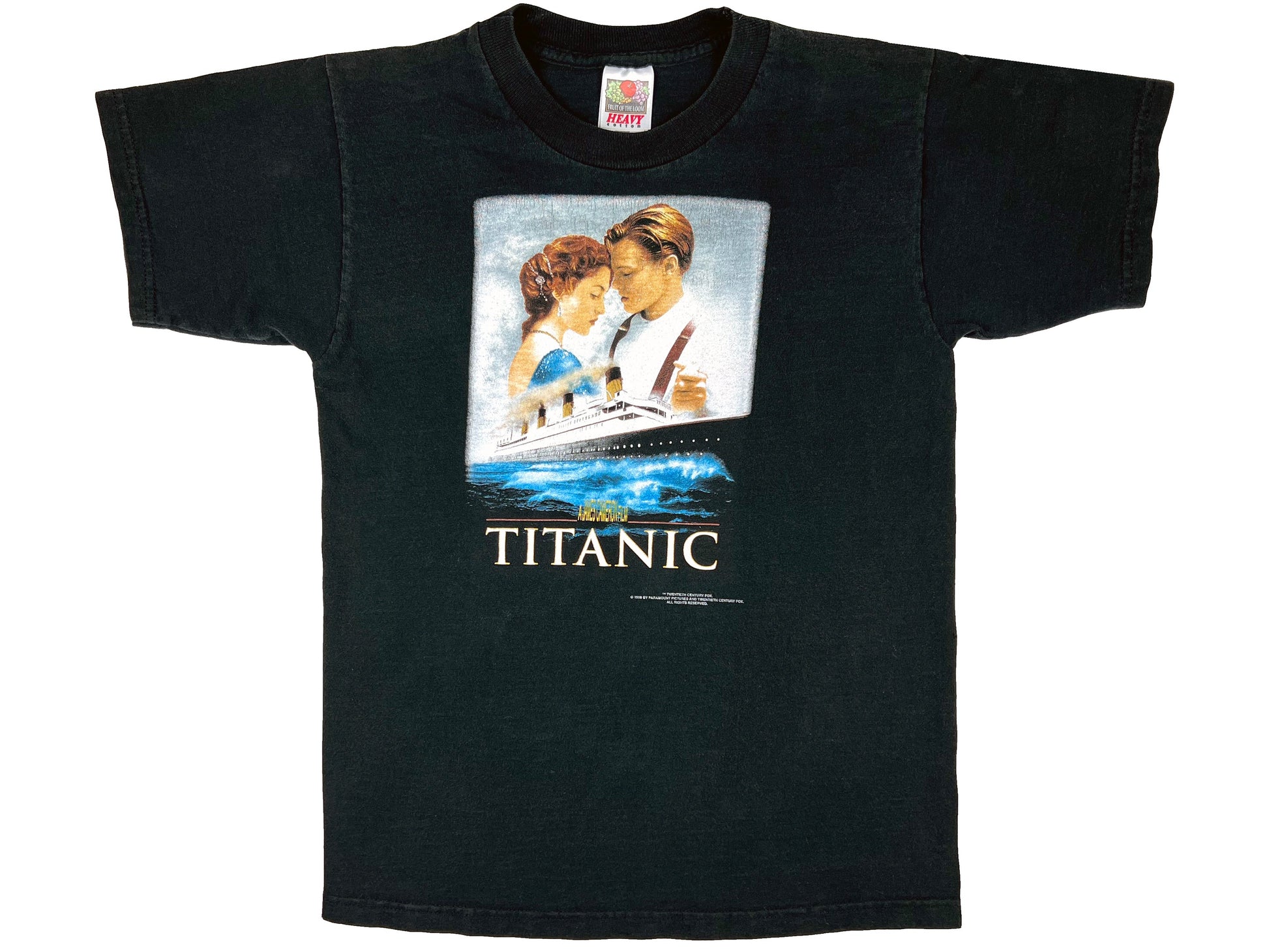 Vintage Titanic Movie Black T-Shirt  90s Leonard DiCaprio 