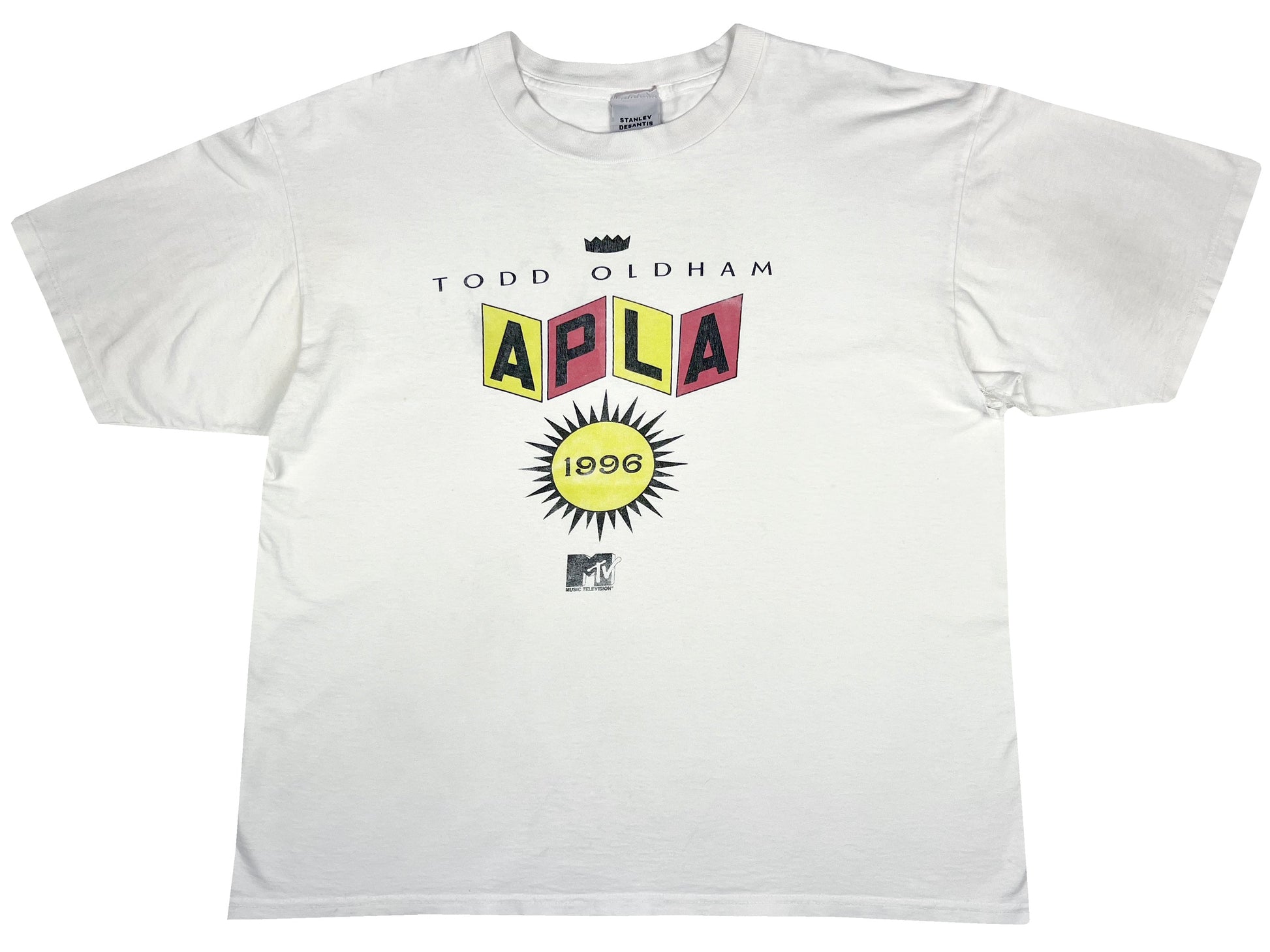Vintage Todd Oldham APLA MTV 1996 T-Shirt 90s Fashion Designer 