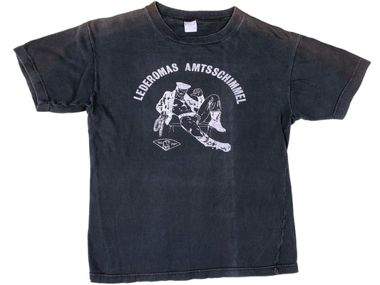 Vintage Tom Of Finland Lederomas Amtsschimmel Gay Leather Club black T-Shirt Art Homo Erotic Erotica 80s