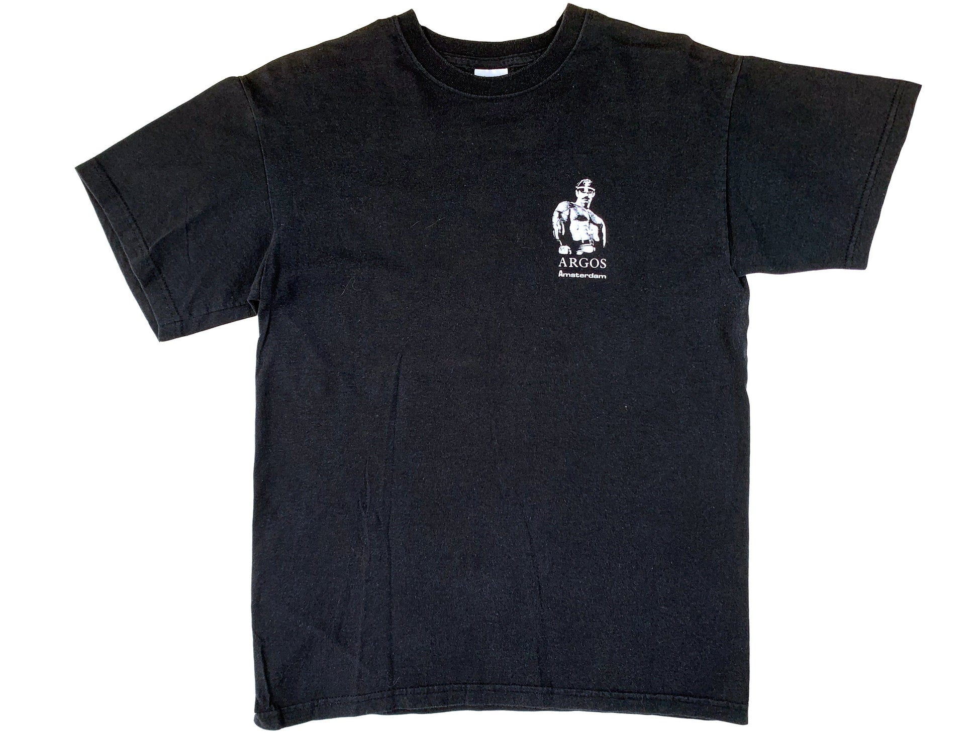 Vintage Tom Of Finland Style Argos Amsterdam Black T-Shirt 90s y2k Gay Homo Erotic Erotica Art