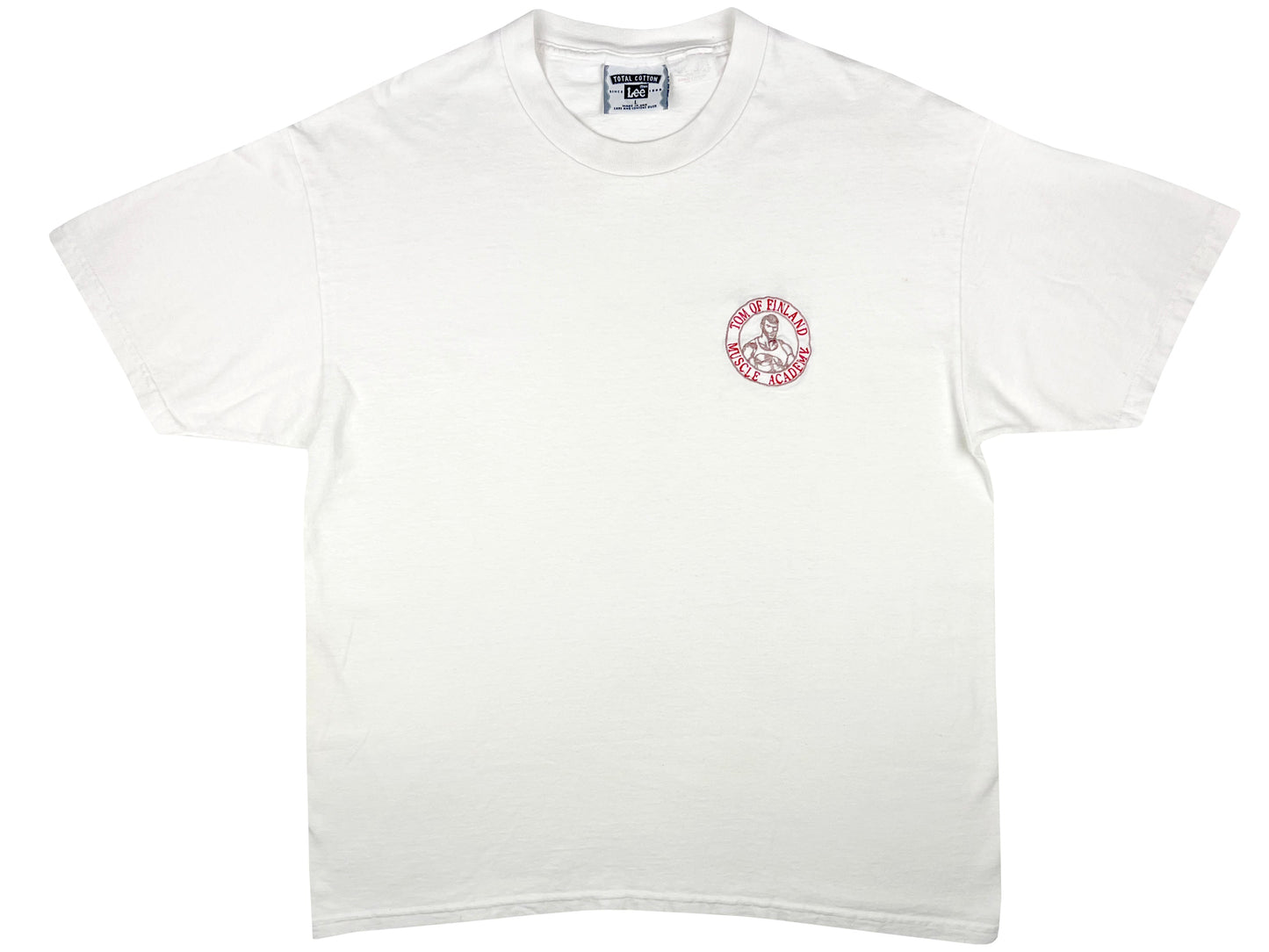 Vintage Tom of Finland Muscle Academy White T-Shirt 80s 90s Art gay Homo Erotic Erotica