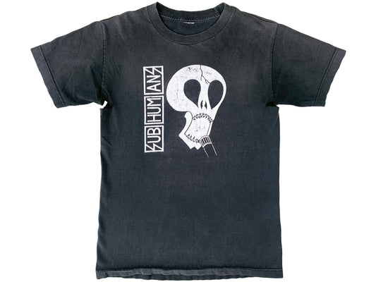 Vintage Subhumans Black T-Shirt Punk Rock hardcore band 80s 90s y2k